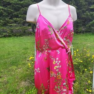 "Garden Flowers" Emma & Michele Pink Floral Mini Dress